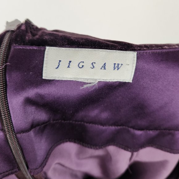 Jigsaw Purple Velvet Mini Skirt sz XL? - Picture 5 of 6